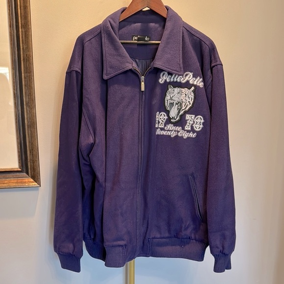 Purple Pelle Pelle Jacket with Embroidered Design EUC 3XL - Picture 1 of 16